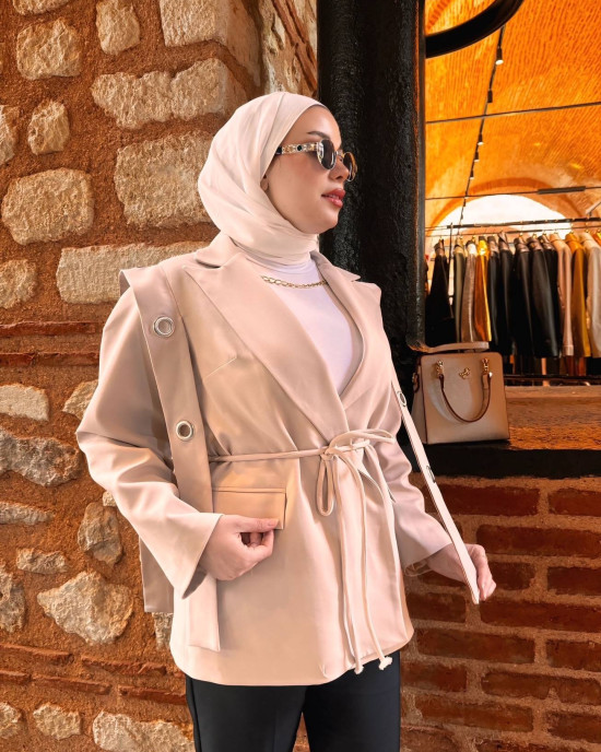 TASARIM BLAZER CEKET BEJ