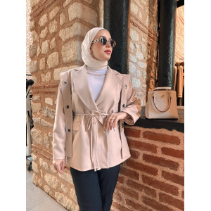 TASARIM BLAZER CEKET BEJ