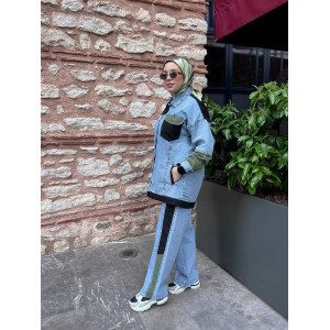 TASARIM JEAN TAKIM YEŞİL