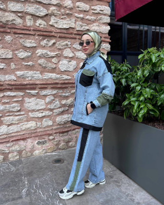 TASARIM JEAN TAKIM YEŞİL